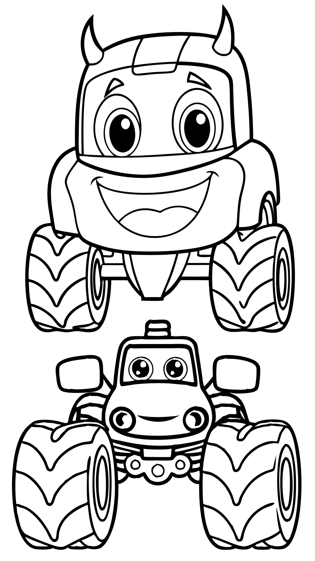 blaze monster machine coloring page